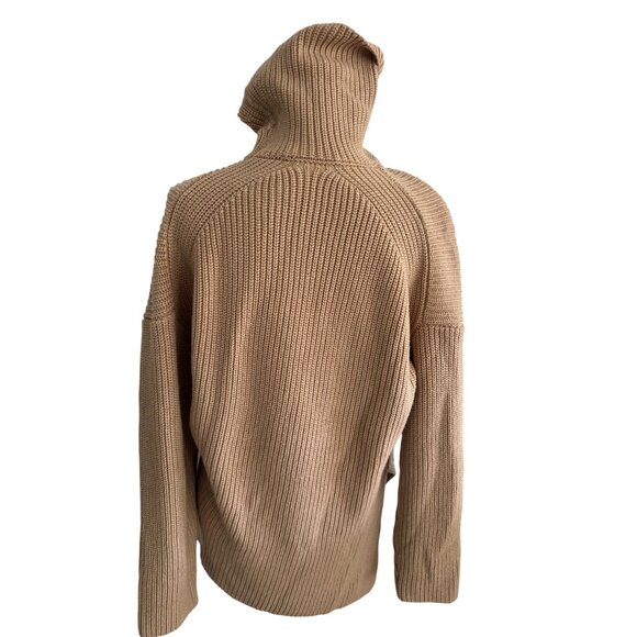 WAYF Camel Knit Turtleneck Long Sleeve Tunic Sweater Size Small - Picture 8 of 13